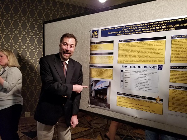 ENA President Jeff Solheim at CNHP poster